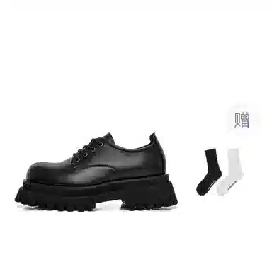 HANQIAORIJI Black Blood Series Derby Shoes