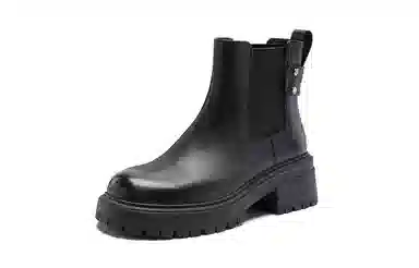 Nine West Round Toe Ankle Boots Black