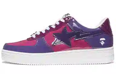 A BATHING APE STA Purple White