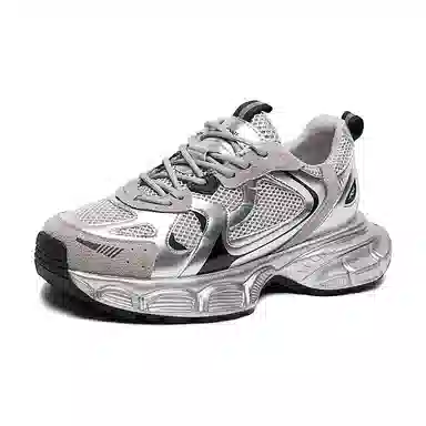 公猴 织物 舒适百搭休闲 防滑耐磨透气轻便增高 低帮 老爹鞋 女款