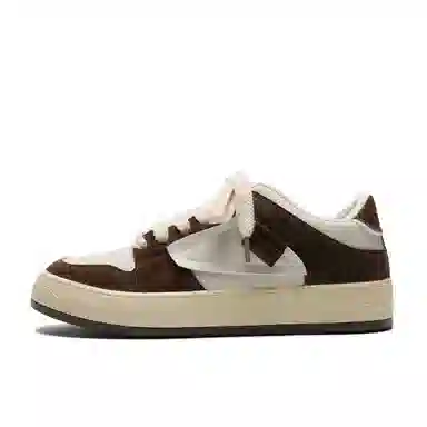 Mengsai Brown Low-top Sneakers