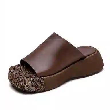 Jiezhou Retro Embroidered Slides