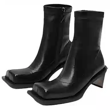 Daphne Sugar Series Black Ankle Boots