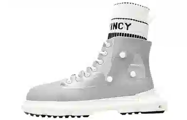 NORVINCY High-Top Sock Boots Light Grey