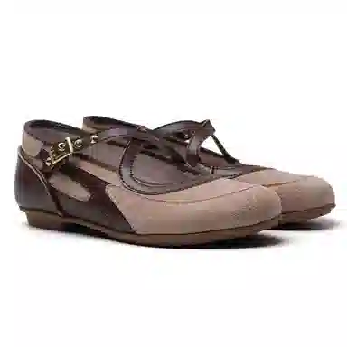 Mule Donkey Mary Jane Mocca Brown