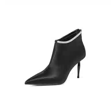 ELLE Elegant Rhinestone Ankle Boots 8.5cm