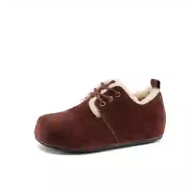 Aokang Classic Round Toe Snow Boots Red