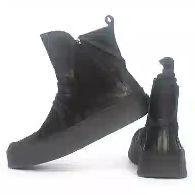 Tai Dian Black Ankle Boots