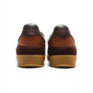 Cole Haan Leather Low Top Sneakers Brown