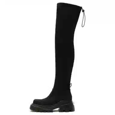 Daphne Lab Over-the-Knee Boots Black