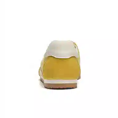 La Chapelle Mesh Leather Sneakers Yellow