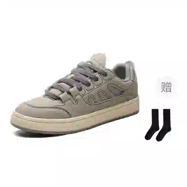 乐乐鱼 美式复古韩版百搭休闲小众个性舒适 耐磨 低帮 板鞋 男款