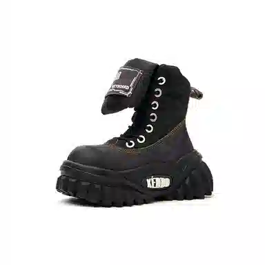 KEDDO Retro Leopard Platform Boots