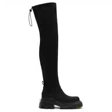 Daphne Lab Over-the-Knee Boots Black