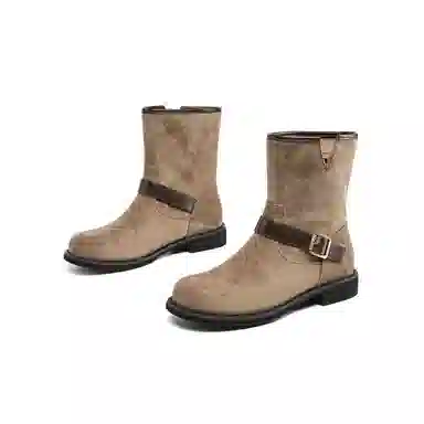 EBLAN Short Boots Khaki