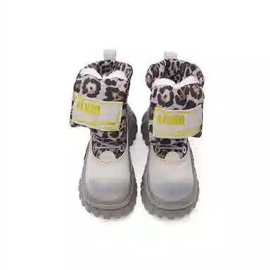 KEDDO Retro Leopard Platform Boots