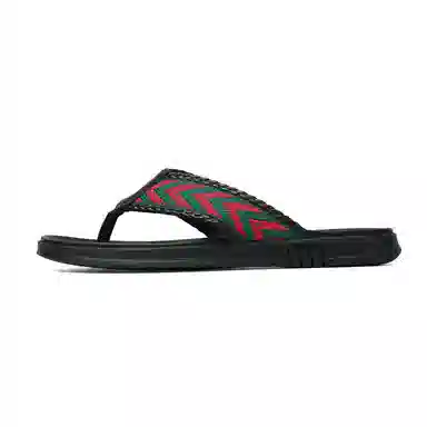 Ji Gong Yang Leather Woven Flip Flops Men