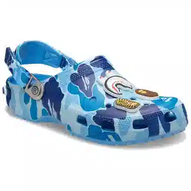 A BATHING APE x Crocs Classic Clog Blue