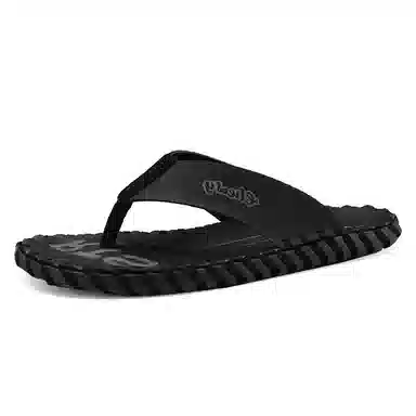 潮泽 简约时尚 防滑人字拖鞋 男款