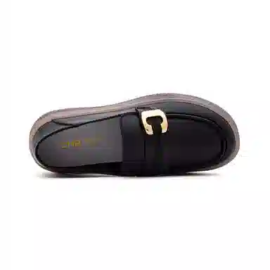 ZHR PU C Buckle Loafers