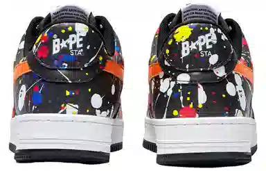 A BATHING APE STA Black Orange