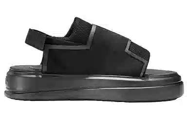 NORVINCY Velcro Drawstring Sandals Black