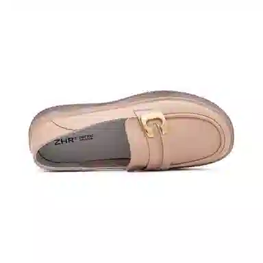 ZHR PU C Buckle Loafers