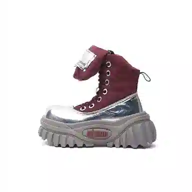 KEDDO Retro Leopard Platform Boots