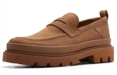 Clarks Leather Casual Shoes Brown