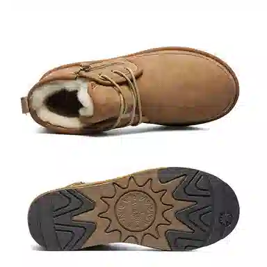 AU&MU Short Snow Boots Chestnut