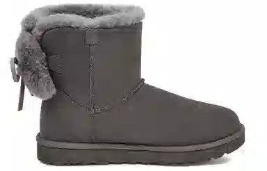 UGG Classic Double Bow Mini Charcoal