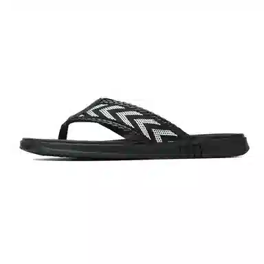 Ji Gong Yang Leather Woven Flip Flops Men