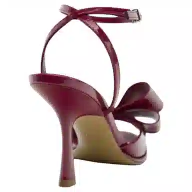 ZARA PU Elegant Strap Sandals 10cm Red