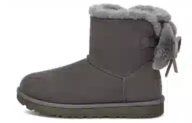 UGG Classic Double Bow Mini Charcoal