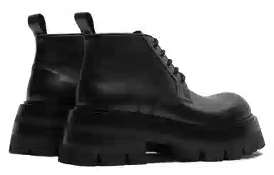 Viplander Thick Sole Martin Boots 8cm Black