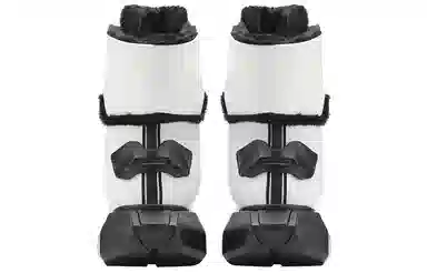 NORVINCY Snow Boots Black White