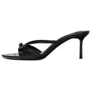 ZARA Classic Slide Sandals Black