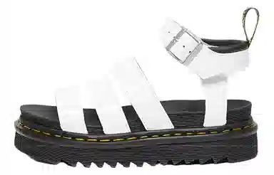 Dr.Martens Blaire Patent Platform Sandal White
