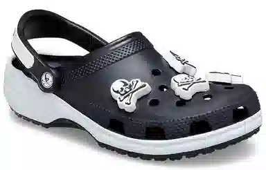 mastermind JAPAN x Crocs Classic Clog Black White