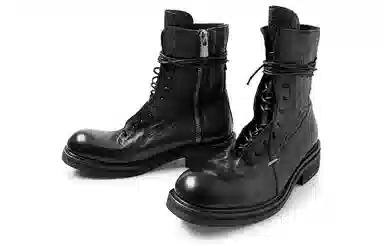 Huanzhe High Top Leather Boots
