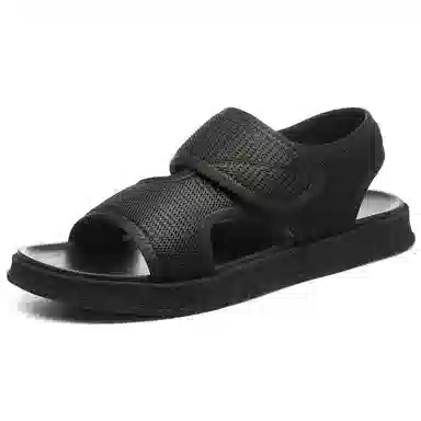 法派 织物 简约透气运动 沙滩凉鞋 男款 黑色