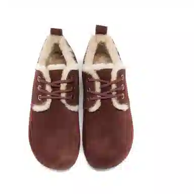 Aokang Classic Round Toe Snow Boots Red