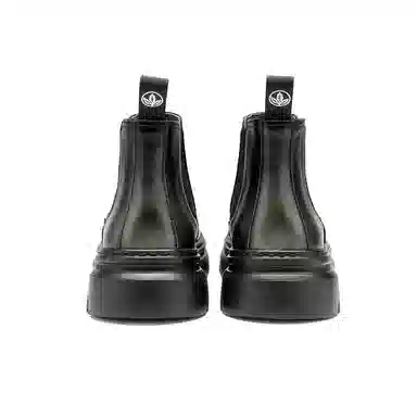 Leaveland Chelsea Boots Black Silver