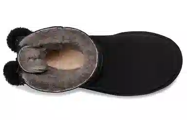 UGG Mini Bailey Bow Pom Black