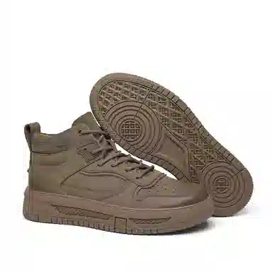 牛剖层革 休闲百搭 经典厚底舒适 高帮 板鞋 男款