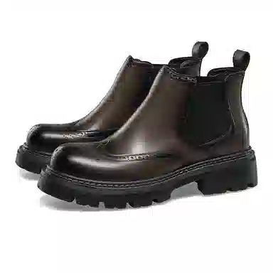 KANGNAI Chelsea Brogue Boots