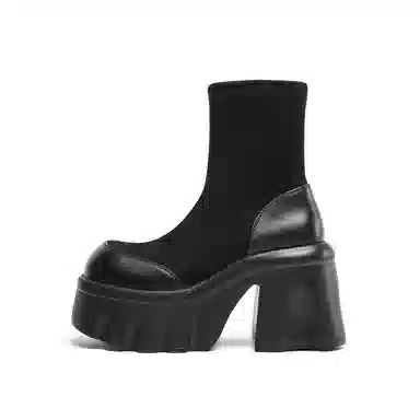 CHERYKALLY Retro Platform Ankle Boots 10cm