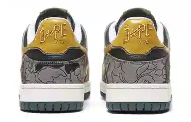A BATHING APE SK8 Sta Grey Yellow