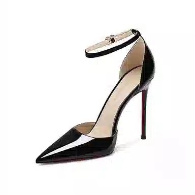 LUNNIFEIYA PU High Heel Black