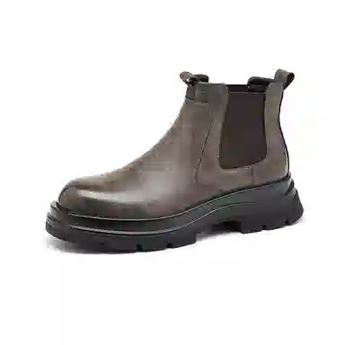 卓诗尼 复古经典 舒适时尚 短筒 切尔西靴 男款